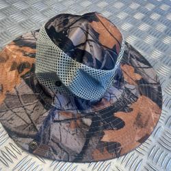 Chapeau camouflage protection solaire maille respirante chasse peche camping randonnée jungle