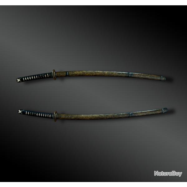 SABRE appel Katana sign Hizen Kuni (No) Ju Mutsu (No) Kami Tadayoshi - Japon - XVIIme sicle