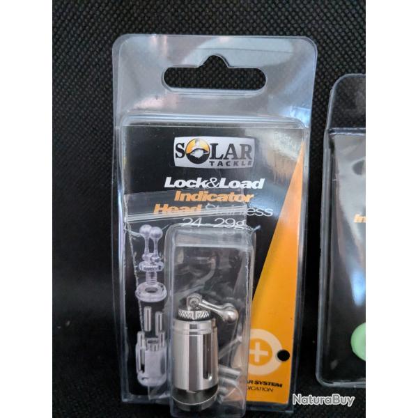 SOLAR TACKLE INDICATOR HEAD 24/29grs/ Stainless+offert indicator interchangeable end caps Nite Glo.