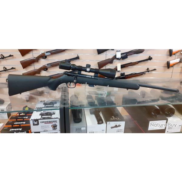 Pack carabine Savage MARK II FV Varmint cal22LR + lunette 3-9*50 E