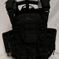 GILET PORTE PLAQUE OTEF + PLAQUES BALISTIQUES NIJ 3+ ET PLAQUES ANTI TRAUMA NIJ 3A - HAGOR