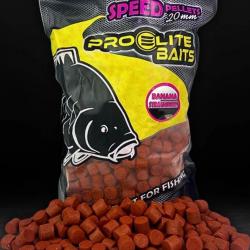 Speed Pellets 20mm 4.5kg pro élite baits banana strawberry