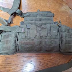 Chest rig MK2 gilet de combat Tasmanian Tiger vert OD