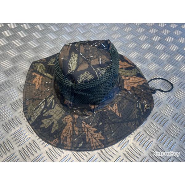 Chapeau camouflage protection solaire maille respirante chasse randonne jungle peche camping