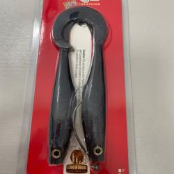 !! OPE -70%!! LEURRE HYPERLASTICS CURLYMINN TOPWATER 6'´col black and BLUE
