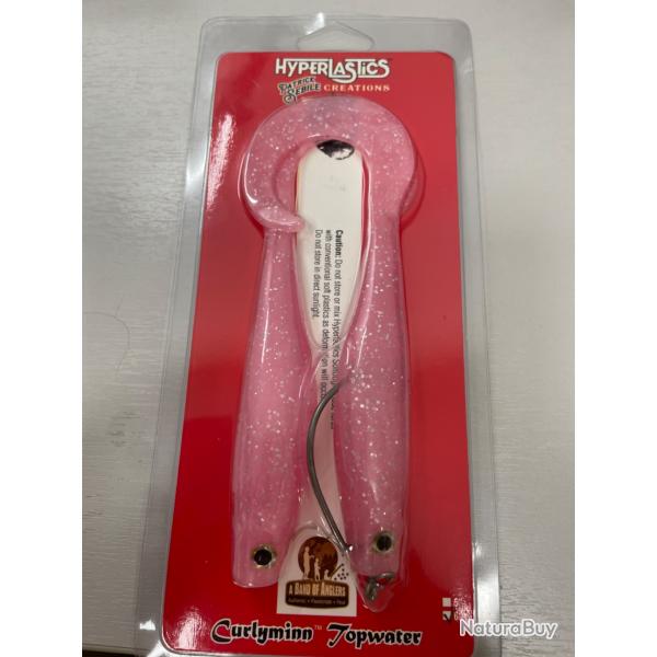 !! OPE -70%!! LEURRE HYPERLASTICS CURLYMINN TOPWATER 6'col PINK