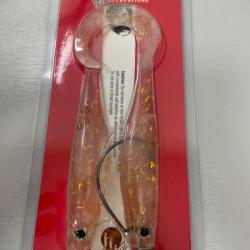 !! OPE -70%!! LEURRE HYPERLASTICS CURLYMINN TOPWATER 6'´col CLEAR GOLD