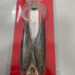 !! OPE -70%!! LEURRE HYPERLASTICS CURLYMINN SWIMBAIT 6'´col BKS