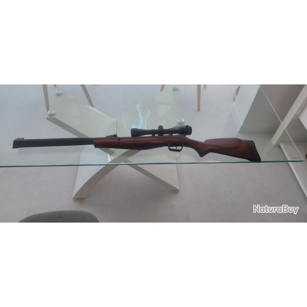Carabine  air Stoeger RX20 S3 suppresor crosse bois lunette 432 Cal 4.5 19.9J avec housse