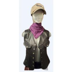 Gilet Cuir Noir  t 36