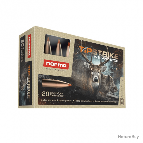 NORMA 7MM-08 10.4G/160GR TIPSTRIKE x20