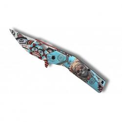 COUTEAU INCA TETE DE MORT OUVERTURE ASSISTEE