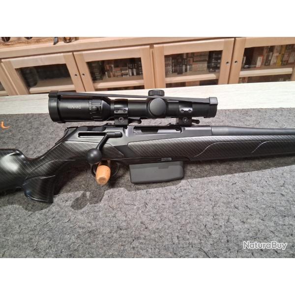 RX Helix polymre hydrodiping carbone calibre 9.3x62 avec lunette hawke 1-8x24  montage amovible EAW