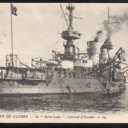 CPA - MARINE DE GUERRE - Le " Saint - Louis " Cuirasse d'Escadre N°3584