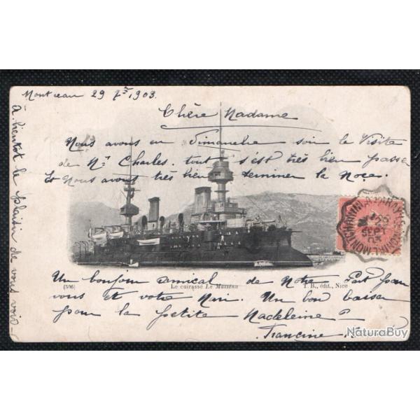 CPA - Marine Militaire- Le Cuirasse Le Massna  N3585