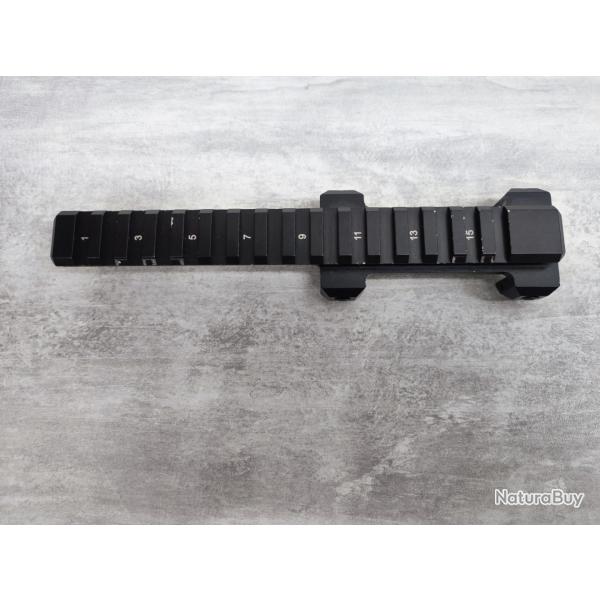 Rail picatinny bas pour HK G3 ou clone - FAB DEFENSE - aluminium aronautique