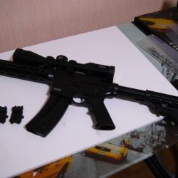 Carabine smith et wesson MP 15 - 22 avec lunette de visée HAWKE