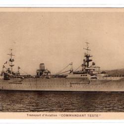 CPA - Marine Militaire -Transport d'Aviation " COMMANDANT TESTE " N°3590