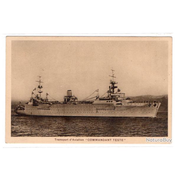 CPA - Marine Militaire -Transport d'Aviation " COMMANDANT TESTE " N3590