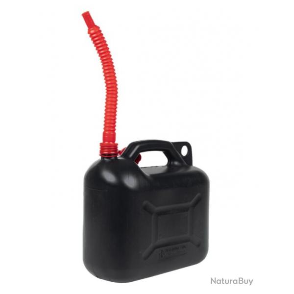 Bidons essence noirs 10 L avec bec flexible - Lot de 3 pour entretien auto scuris