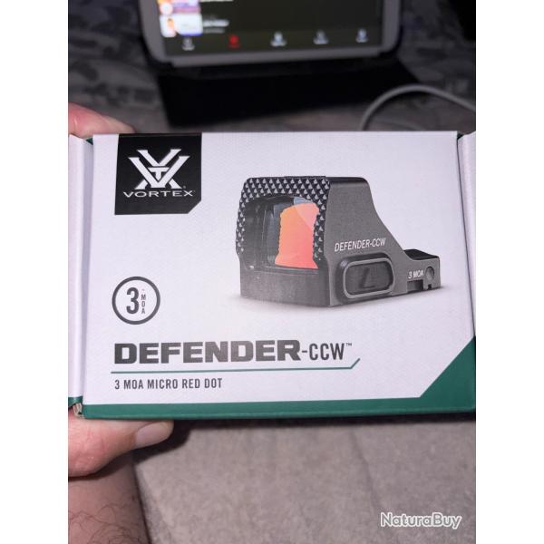 VORTEX DEFENDER CCW3MOA micro Red Dot