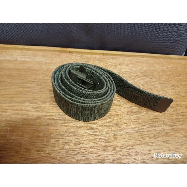 Authentique ceinture militaire franaise en coton type Indochine / Algrie
