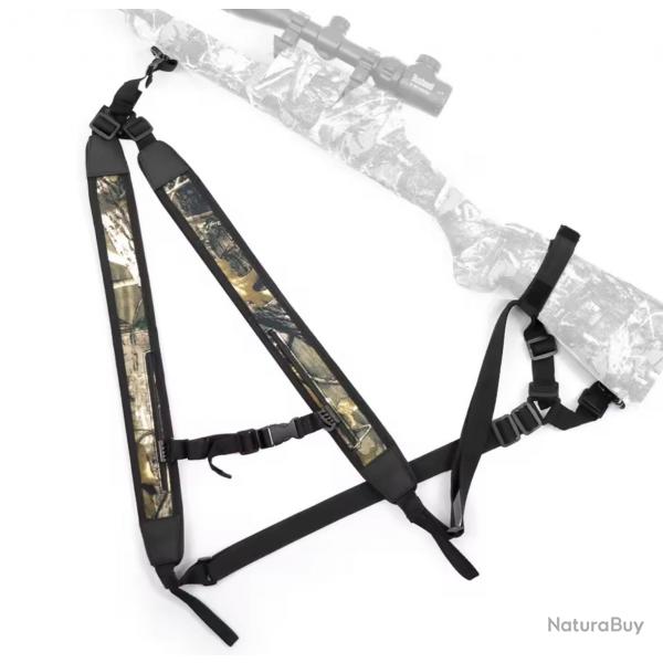 Harnais Bretelle double 1euro sans rserve pour fusil carabine ect ... Spcial traque harnais