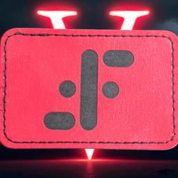 Patch serie tv 80's V Les Visiteurs - écusson en cuir pu sf Kenneth Johnson thermocollant