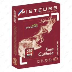 Boite de Cartouche Brenneke Pisteurs Sous Calibré 12/70 20G 16GR x10