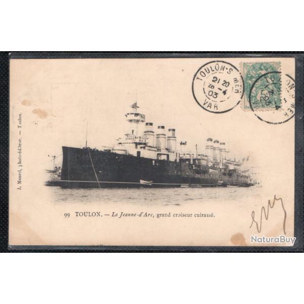 CPA - Marine Militaire - TOULON - La Jeanne - d'Arc, grand croiseur cuirasse N3592
