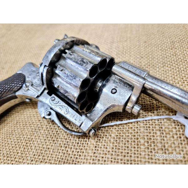 Rare revolver Lefaucheux 12 coups - calibre 9 mm