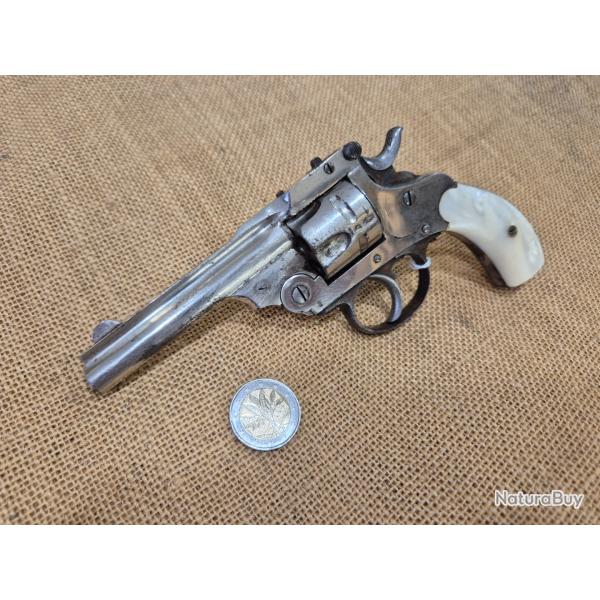 BON REVOLVER type SMITH & WESSON ( ligeois)TOP BREAK CALIBRE 38 S&W FONCTIONNE PARFAITEMENT