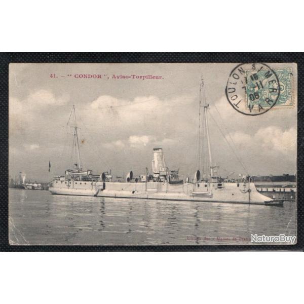 CPA - MARINE  DE GUERRE - " CONDOR " Aviso - Torpilleur N3596