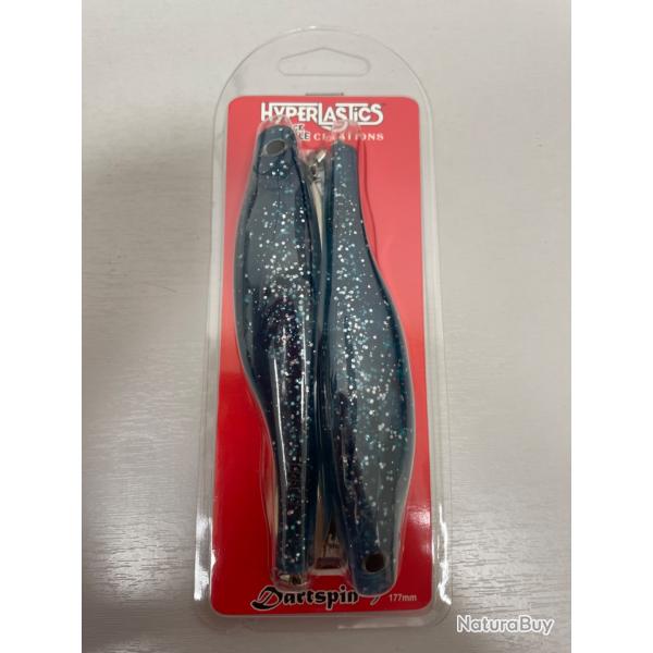 !! OPE-70%!! LEURRE HYPERLASTICS DARTSPIN 7' col tbs
