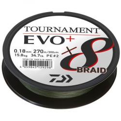 DAIWA TRESSE TOURNAMENT 8 EVO + 270M VERT - 30/100