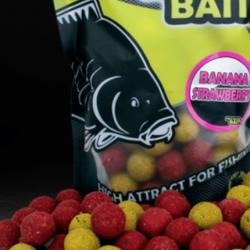 Bouillettes pro élite baits 24mm 3.5kg banane strawberry