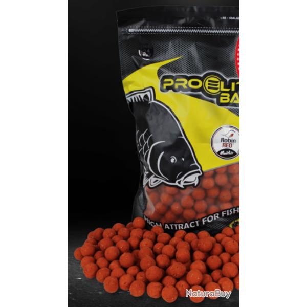 Bouillettes pro lite baits 24mm 3.5kg Robin red