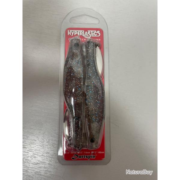 !! OPE -70%!! LEURRE HYPERLASTICS DARTSPIN 5.5' col kbs