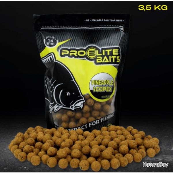 Bouillettes pro lite baits 14mm 3.5kg pineapple scopex