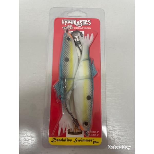 !! OPE -70%!! LEURRE HYPERLASTICS DEADALIVE SWIMMER PRO 5' col sexy Shad