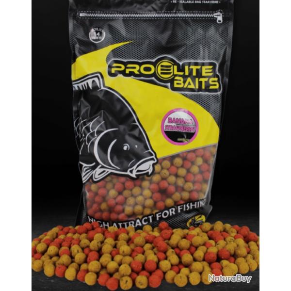 Bouillettes pro lite baits 14mm 3.5kg banana strawberry