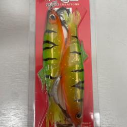 !! OPE -70%!! LEURRE HYPERLASTICS DEADALIVE SWIMMER PRO 5'´ col fire tiger