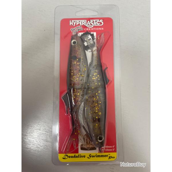 !! OPE -70%!! LEURRE HYPERLASTICS DEADALIVE SWIMMER PRO 5' col bunker