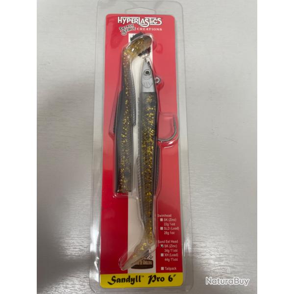 !! OPE-70%!! LEURRE HYPERLASTICS SANDYLL PRO 6' col skbk