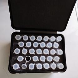 Boite de rangement 33 dosettes pedersoli