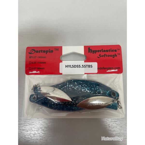 !! OPE -70%!! LEURRE HYPERLASTICS DARTSPIN 5.5' col tbs