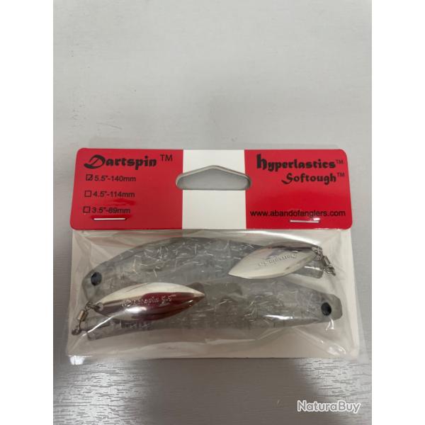 !! OPE -70%!! LEURRE HYPERLASTICS DARTSPIN 5.5' col tcs
