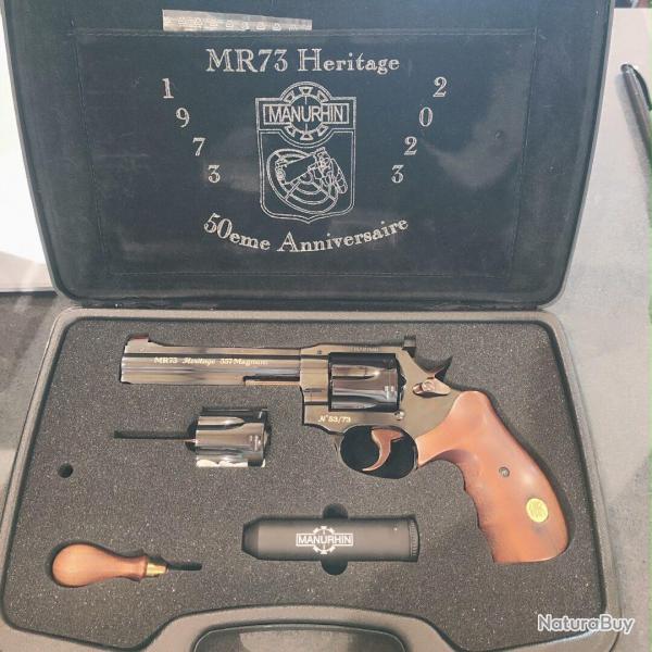 Revolver Manurhin MR 73 Heritage 5"1/4 Anniversaire 50 ans. 38/357mag