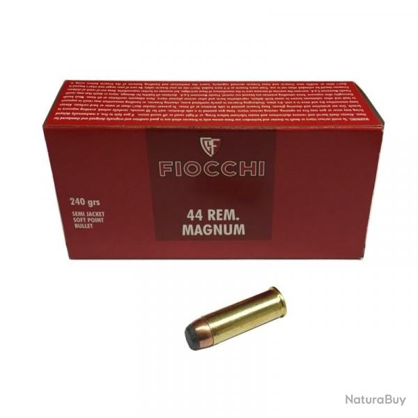 Fiocchi cal.44 Rem Mag SJSP 240 grains - 15.6 grammes 20 boites ( 1000 munitions )