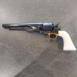 Revolver à Poudre Noire Pietta 1860 Army "CASIG44" cal.44 (crosse ivoirine, canon bronzé)